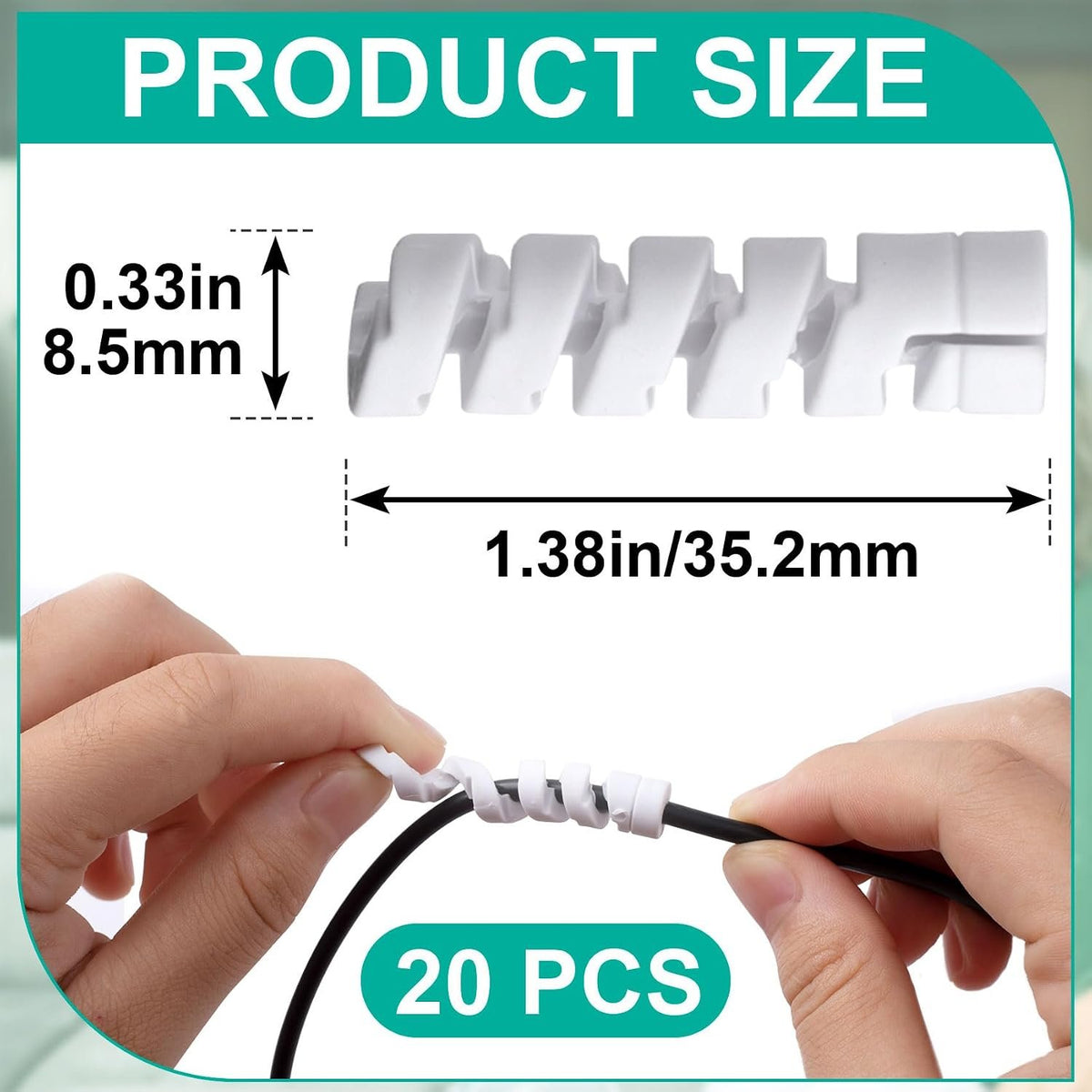 20pcs Oxygen Tube Support Crimp Straightener, White | Oxygen Tubing Support Accessories for Portable Oxygen Concentrator for Oxygen Hose Nasal Cannula
