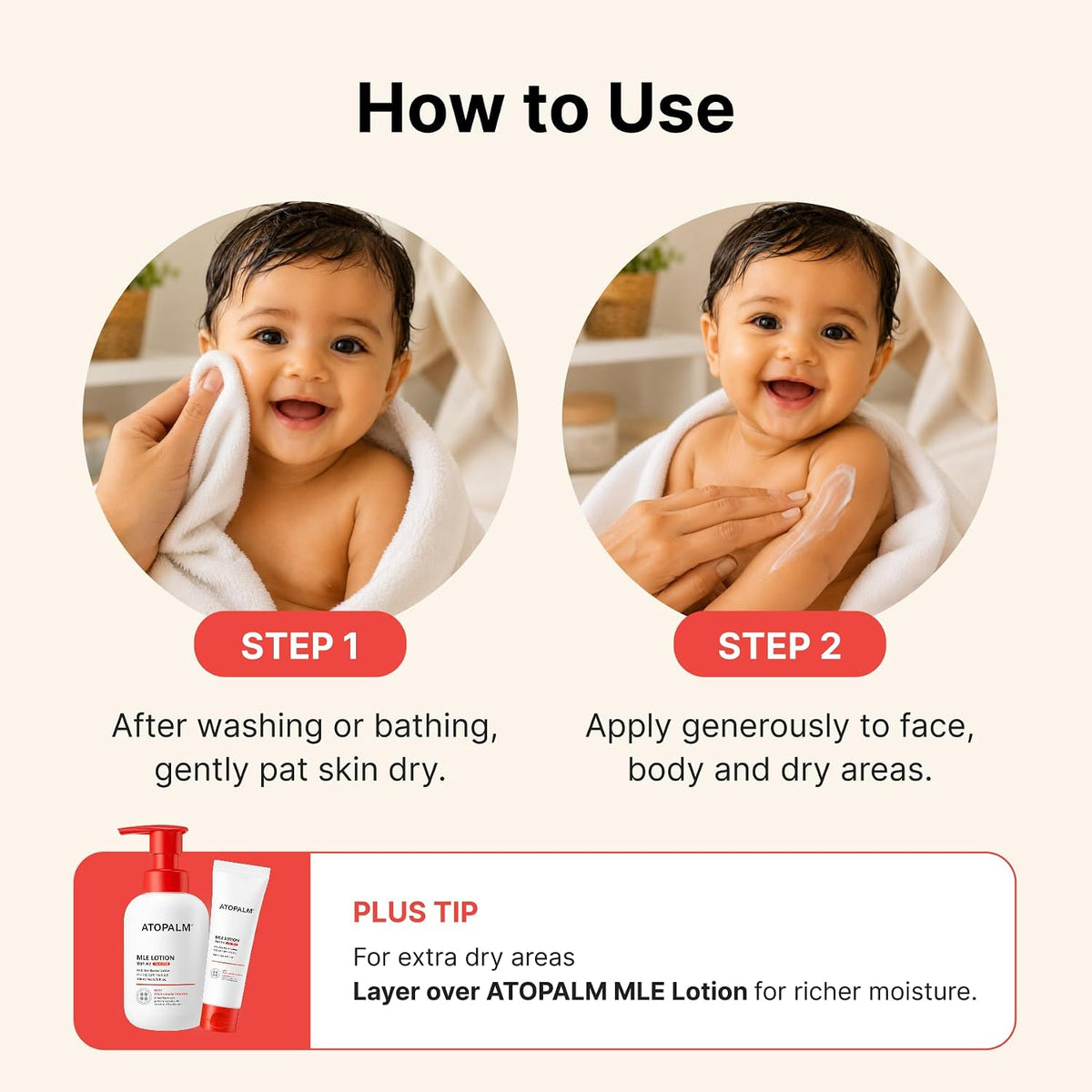 ATOPALM MLE Eczema Cream, 2.2 fl oz (65ml) | calming cream