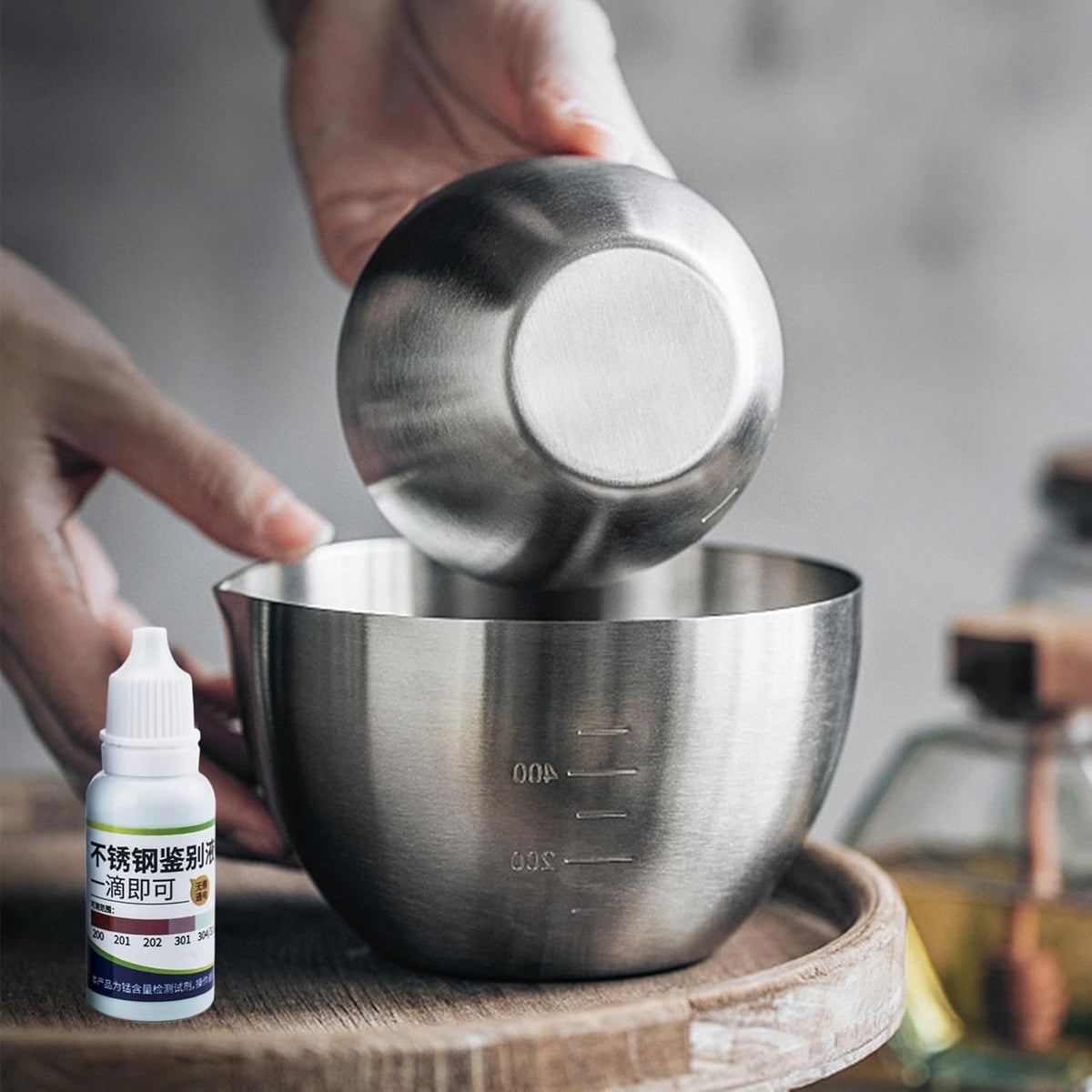 Stainless Steel Test Solution: 15ml Kitchenware Test Reagent, Quick Detection Agent, Professional Tableware Sanitary Ware Inspection Tool | Uses
