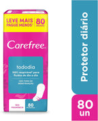 Carefree Panty Liners Fragrance-Free 80 pieces