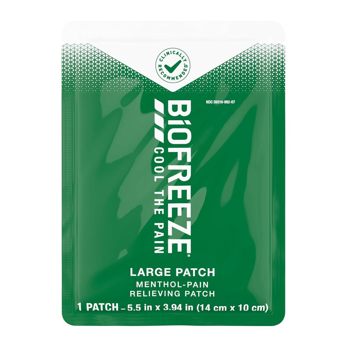 Biofreeze Pain Relief Patch, Large, 5 Patches