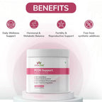 PCOS Support | Inositol & L-Arginine Blend for Women – 135g | Daily Wellness Supplement with Nutrients for Women’s Health | Unflavoured Powder | No Added Sugar or Fillers