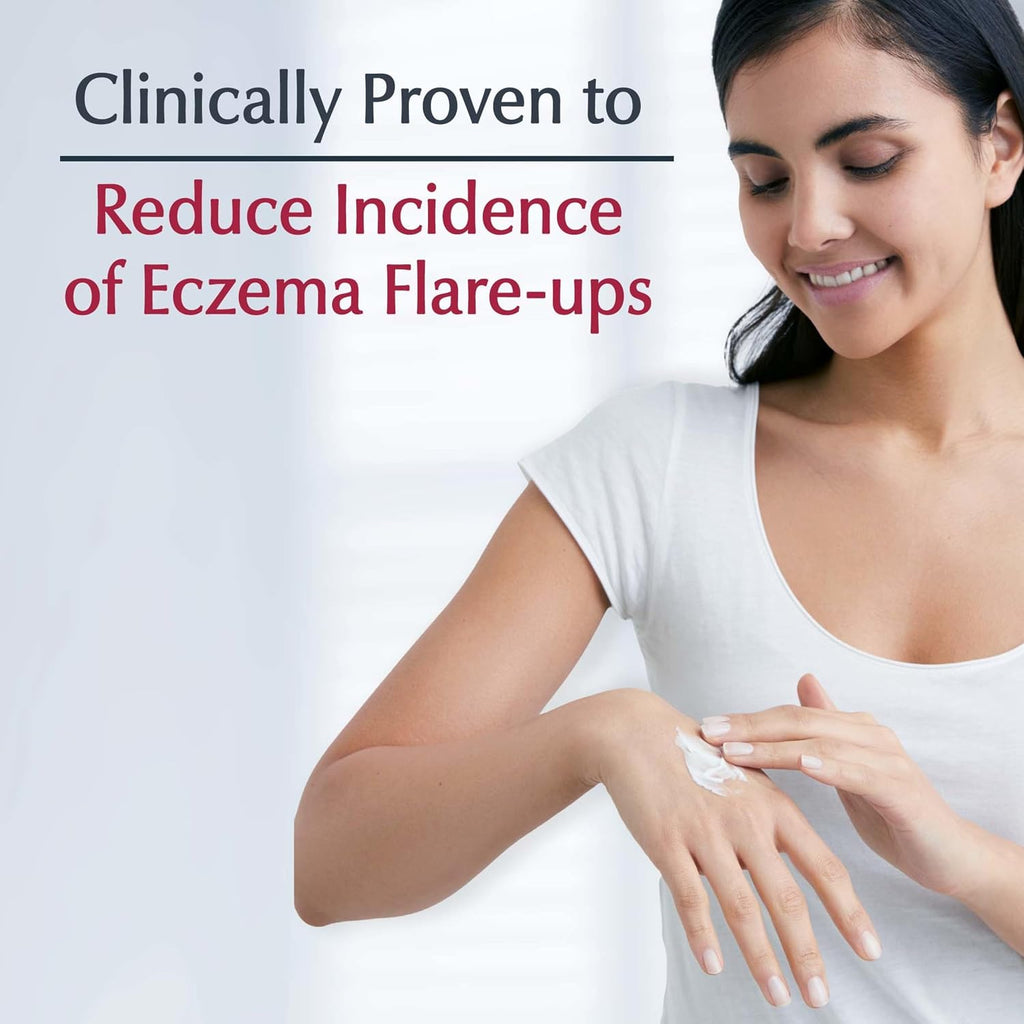 Eucerin Eczema Relief Body Cream with Colloidal Oatmeal, 8 OZ | Daily Eczema Cream, Soothes Eczema-Prone, Itchy Skin, Reduced Flare Ups, NEA Accepted, Fragrance Free, Steroid Free