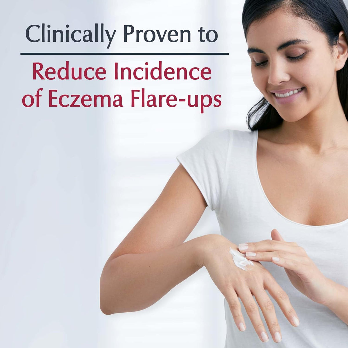 Eucerin Eczema Relief Body Cream with Colloidal Oatmeal, 8 OZ | Daily Eczema Cream, Soothes Eczema-Prone, Itchy Skin, Reduced Flare Ups, NEA Accepted, Fragrance Free, Steroid Free