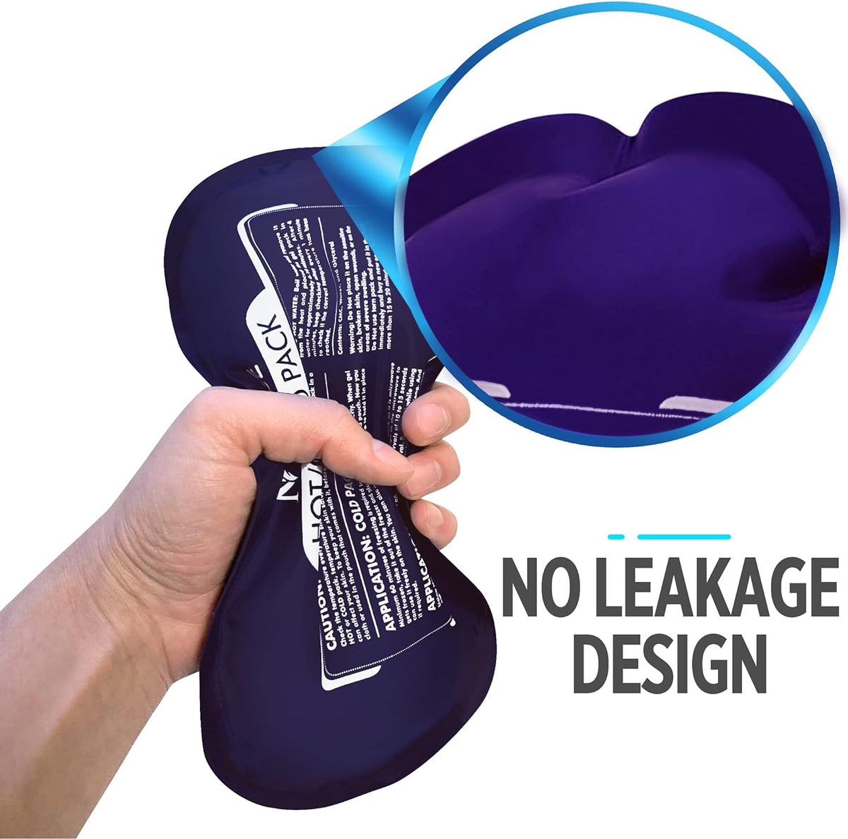 Reusable Hot and Cold Ice Packs for Injuries (3-Piece Set), Joint Pain | Gel Ice Packs - Muscle Soreness and Body Inflammation Support - Adjustable & Flexible for Knees, Back, Shoulders, Arms & Legs