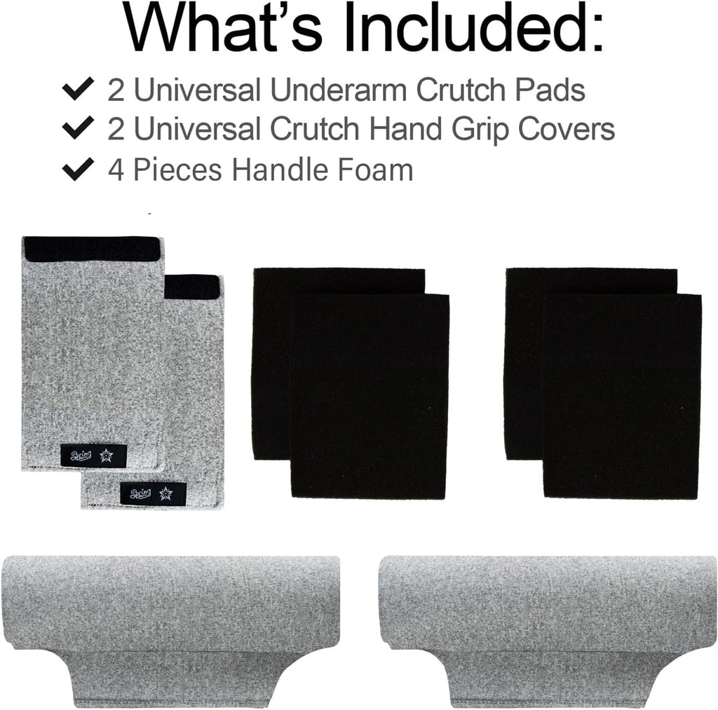 Crutches Padding Comfy Crutch Pads For Armpits And Hand Grips | Crutches Accessories Crutch Pads Crutch Cushions Strong Cushioning Soft Pads For Crutches Machine Washable Moisture Wicking