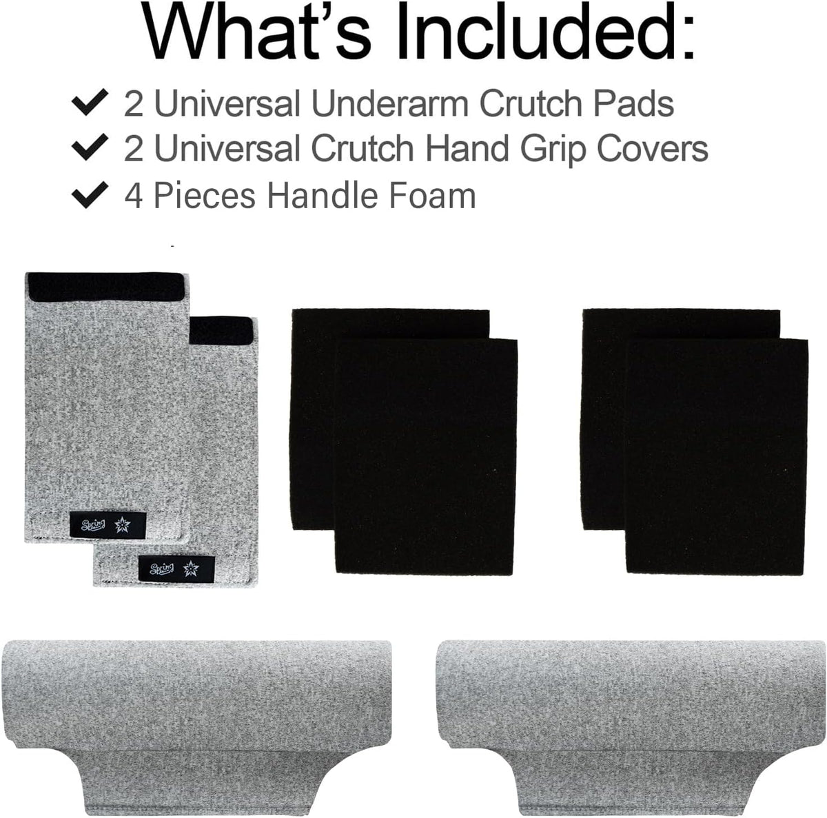 Crutches Padding Comfy Crutch Pads For Armpits And Hand Grips | Crutches Accessories Crutch Pads Crutch Cushions Strong Cushioning Soft Pads For Crutches Machine Washable Moisture Wicking