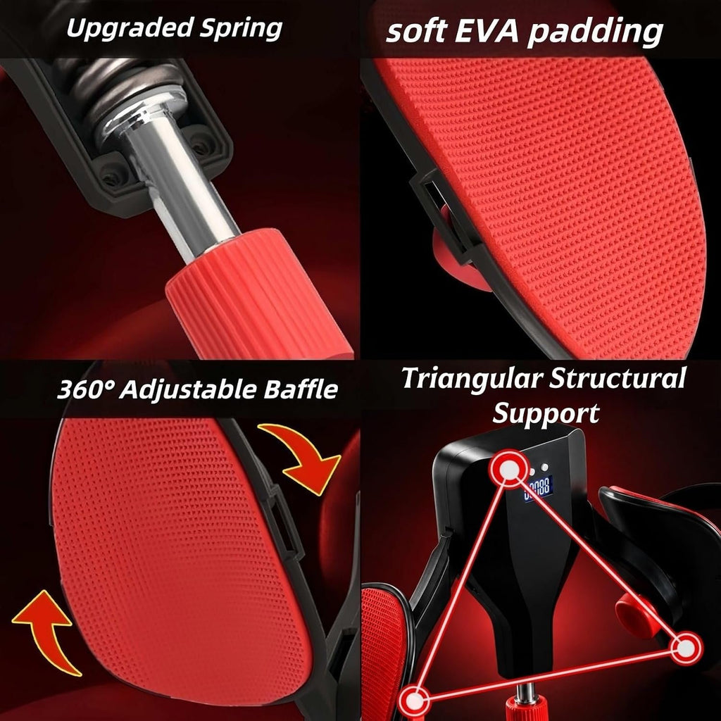 Thigh Trainer Master, 22-77lbs Adjustable Inner Thigh Exerciser for Pelvic Floor Strengthening, Kegel Exercise Equipment for Women and Men, Leg Shaping, Yoga and Home Workout