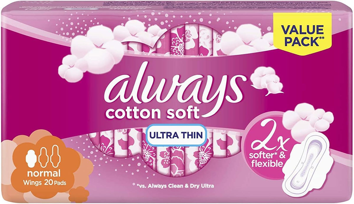 Sanitary Pads With Wings 20 pads