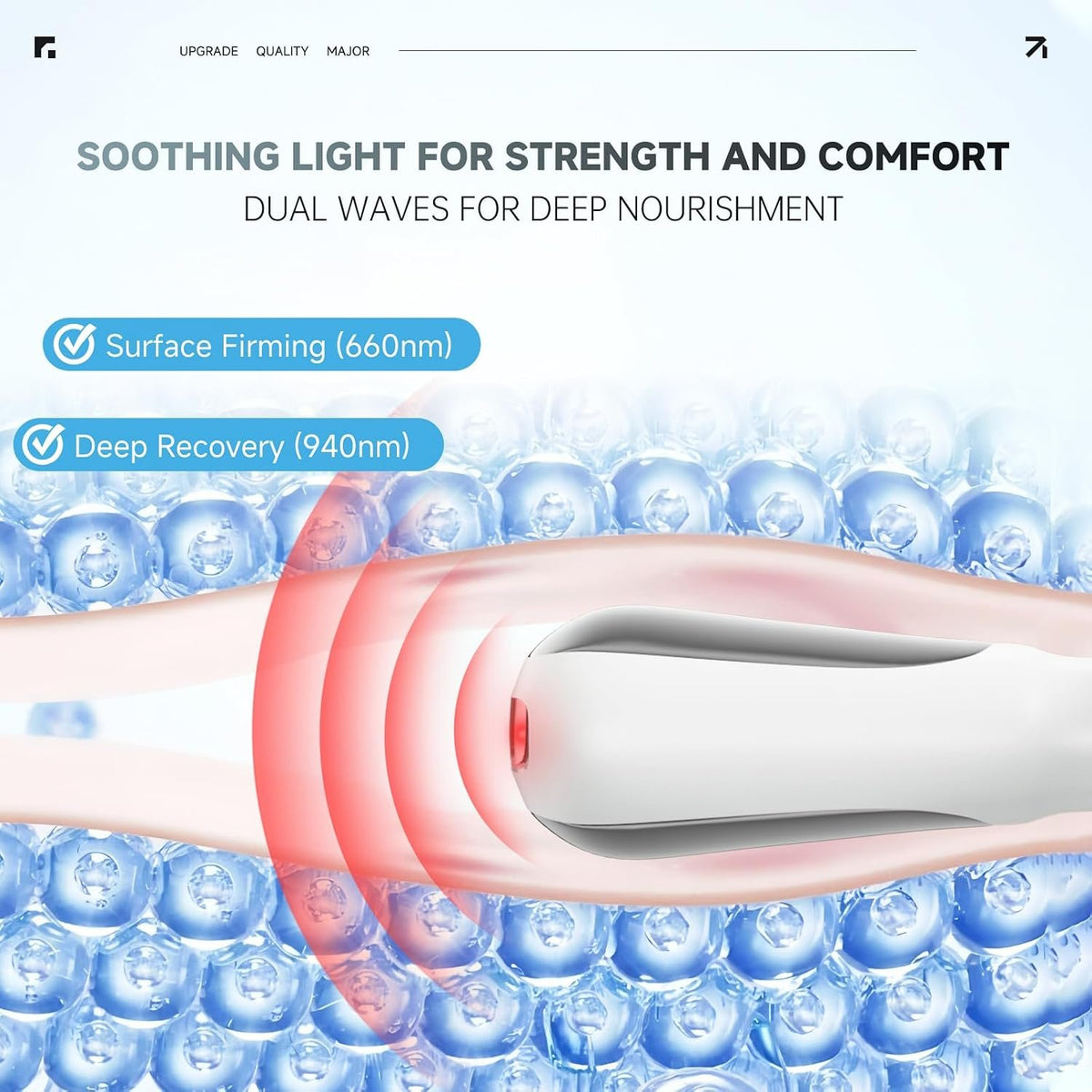 3-in-1 Pelvic Floor Toner for Women - EMS, Red Light & Vibration, Rechargeable Kegel Exerciser for Bladder Control, Incontinence & Postpartum Recovery, Strengthens Deep Muscles