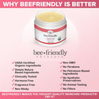 BeeFriendly Organic Vaginal Moisturizer, USDA Certified, Natural Vulva Cream For Dryness, Itching, Irritation, Redness, Chafing Of Vagina Due To Menopause & Thinning 2 oz