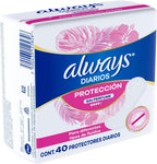 Always Panty Liners Fragrance-Free 40 pieces