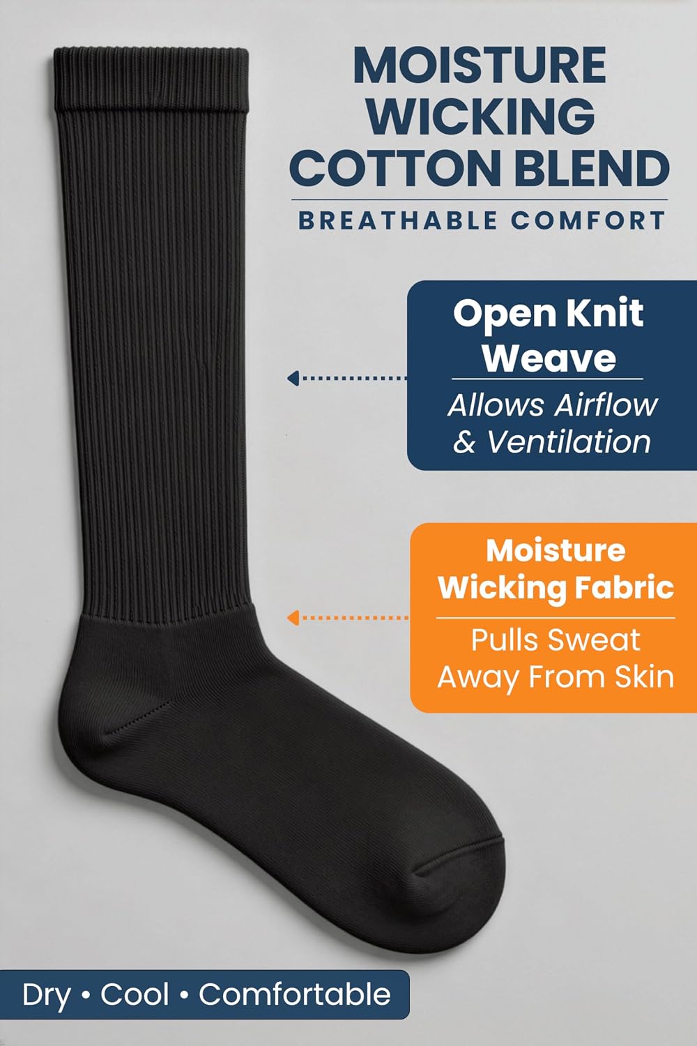 Special Essentials Diabetic Socks Over-the-Calf Men & Women, Non-Binding
