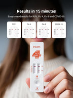 iHealth RSV Test + Flu A/B + COVID-19 Test, 4-in-1 Rapid Home Test, 4 Tests