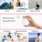 Disposable Panties for Women Travel Maternity Spa Saloon Innerwear use and Throw Panty Disposable Panty (Pack of 10) White
