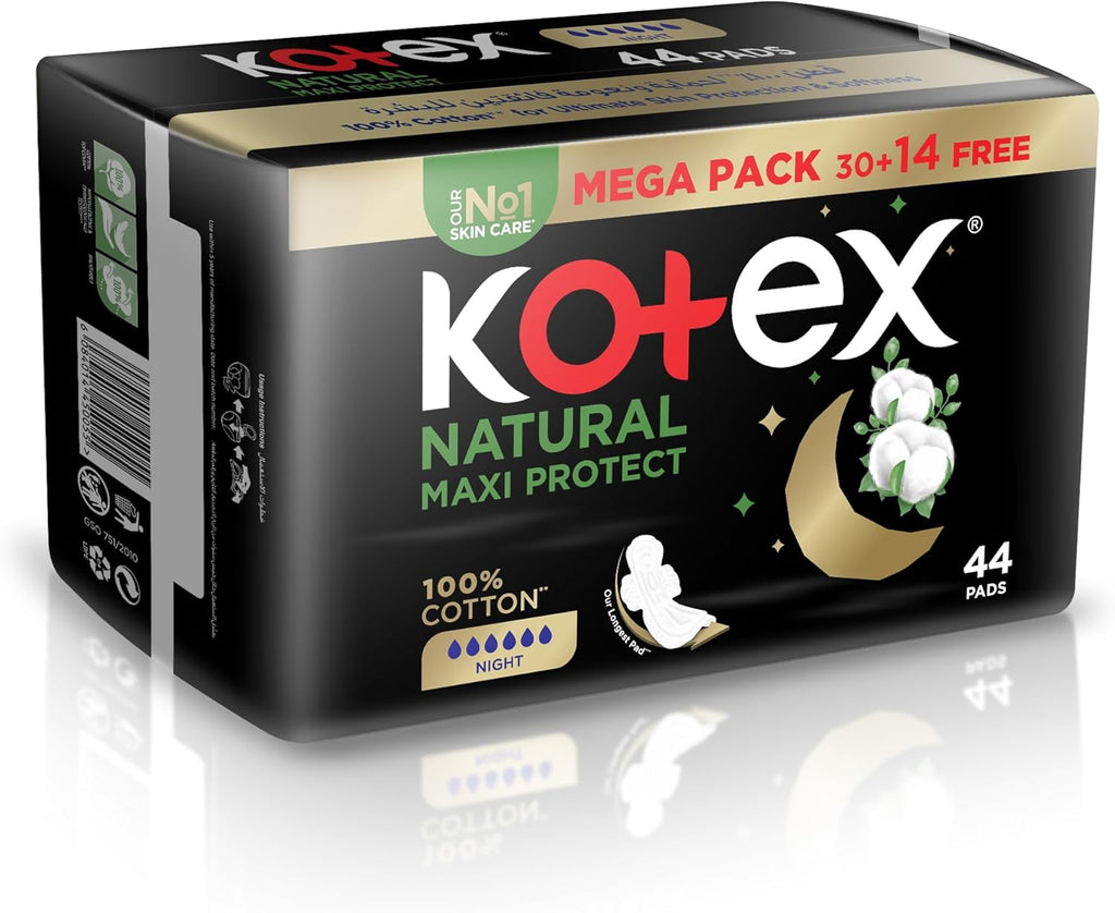 Kotex Sanitary Pads 100% Cotton With Wings