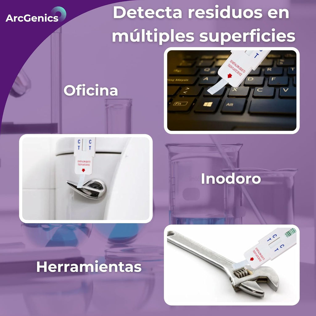 10 Cocaine Surface Drug Test Swabs, Detects Cocaine Residues on Phones, Banks & Tools, Quick Clean & Immersion Test, Fast Results