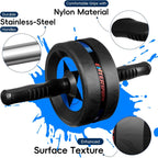Ab Roller Wheel for Abs Workout with 2 Knee Pads for Home Gym