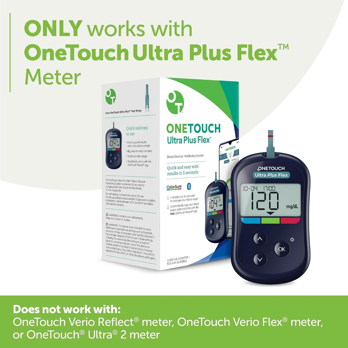OneTouch Ultra Plus Test Strips for Blood Glucose Meter, 30 Count, 3 Pack | Diabetic Test Strips with 5-Second Results & Small Blood Samples for the OneTouch Ultra Plus Flex Meter