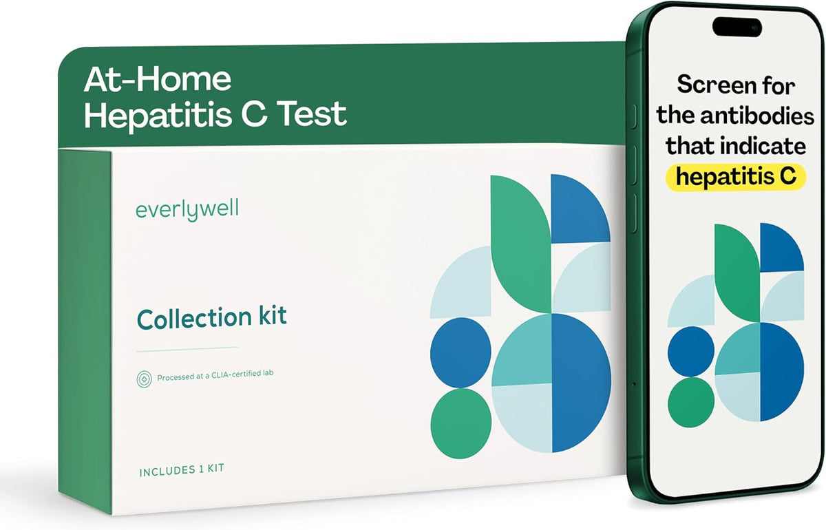 Everlywell At-Home Hepatitis C Test Collection Kit for Women and Men. Get Discreet, Accurate Results at Home from a CLIA-Certified Lab Within Days, for Ages 18 Plus