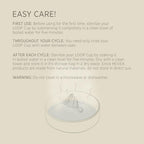Hevea Loop Menstrual Cup Size 2 (Natural) - Made of 100% Natural Rubber - Softest Menstrual Cup, Use Up to 12 Hours