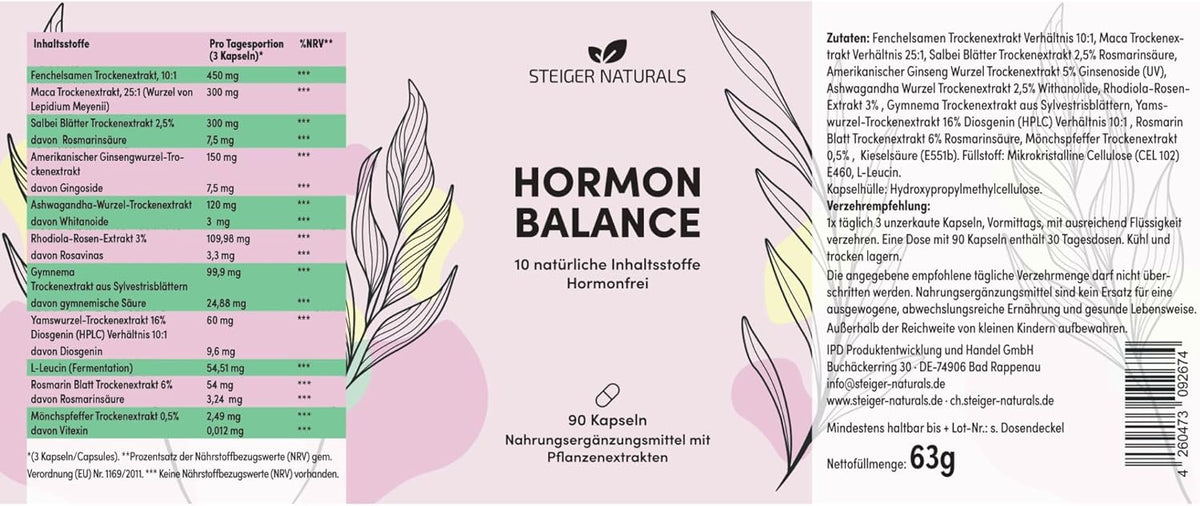 Steiger Dietary Supplements