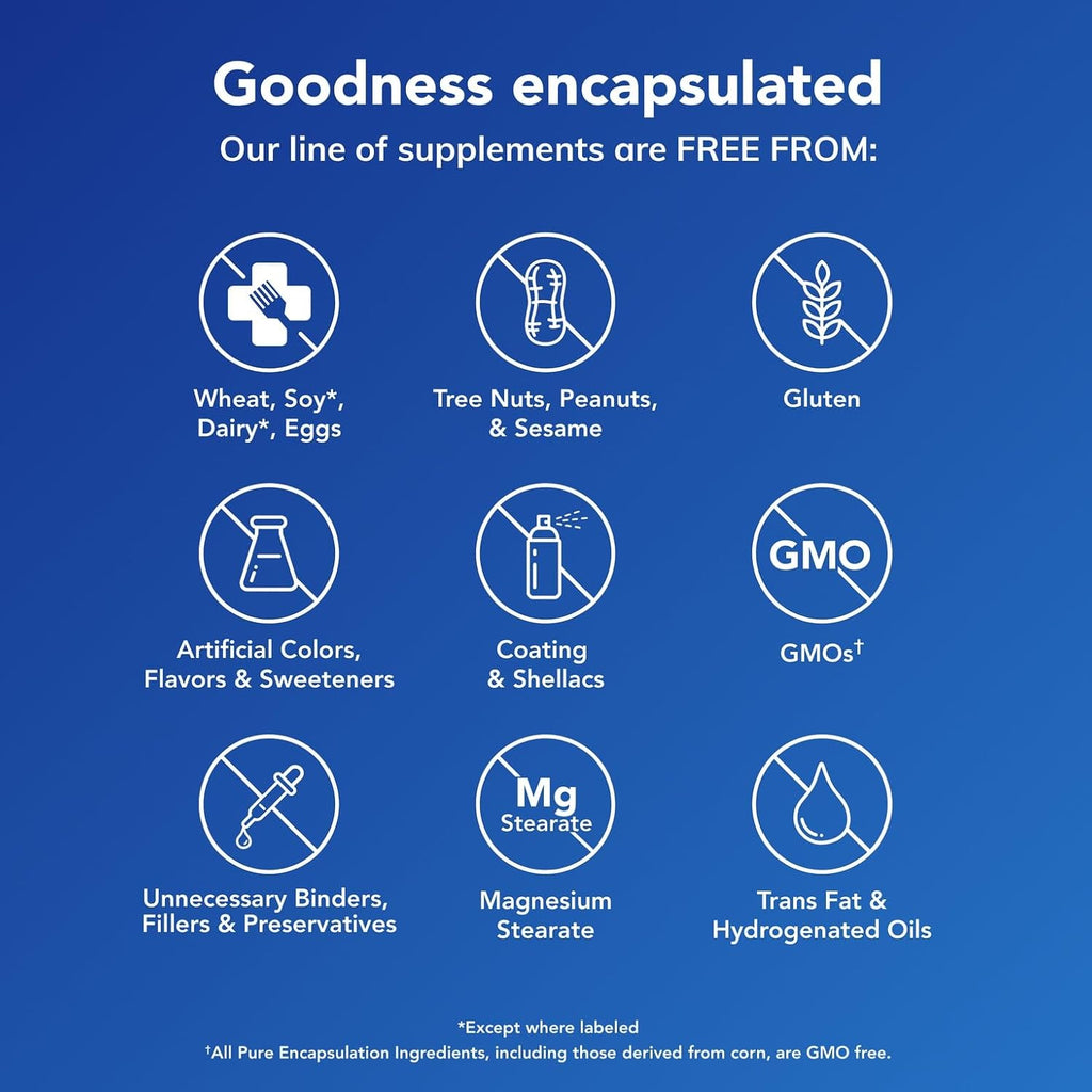 Pure Encapsulations Magnesium (Glycinate) - Supplement to Support Stress Relief, Sleep, Heart Health, Nerves, Muscles, and Metabolism* - with Magnesium Glycinate - 90 Capsules