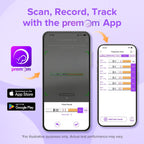 Premom 30-Pack hCG Pregnancy Test Strips -30 Individually Wrapped Pregnancy Test Kit- Accurate and Powered by Premom Ovulation Predictor iOS and Android APP