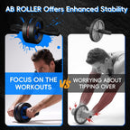 Ab Roller Wheel for Abs Workout with 2 Knee Pads for Home Gym