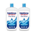 Biotene Oral Rinse Mouthwash for Dry Mouth, Breath Freshener and Dry Mouth Treatment, Fresh Mint - 2x33.8 fl oz