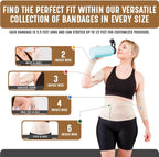 Premium Elastic Bandage Wrap (2” Wide, 2 Pack) - Nexskin Latex Free Athletic/Medical Compression Bandages Hook & Loop Fasteners at Both Ends - Lifetime Washable & Reusable Bandages