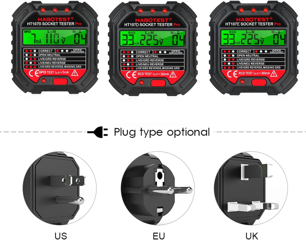 Eacam GFCI Electrical Testers