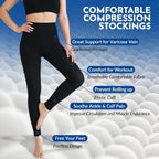 Medical Compression Leggings 20-30mmHg Graduated Support Pantyhose