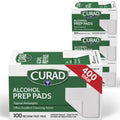 Curad, Alcohol Prep Pads, Medium Isopropyl Alcohol Wipes Individually Wrapped, 400 Count