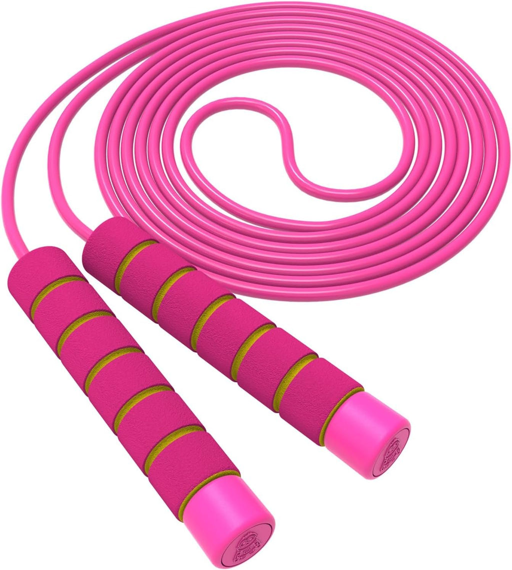 Jump Rope For Kids,Jump Rope Kids,Adjustable Soft Skipping Rope,Toddler Jump Rope With Skin-Friendly Foam Handles For Kids, Boys,Girls,Women, Men,Exercise Activity,Outdoor Fitness