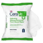 CeraVe Makeup Remover Wipes, Plant Based Face Wipes with Glycerin, 25ct