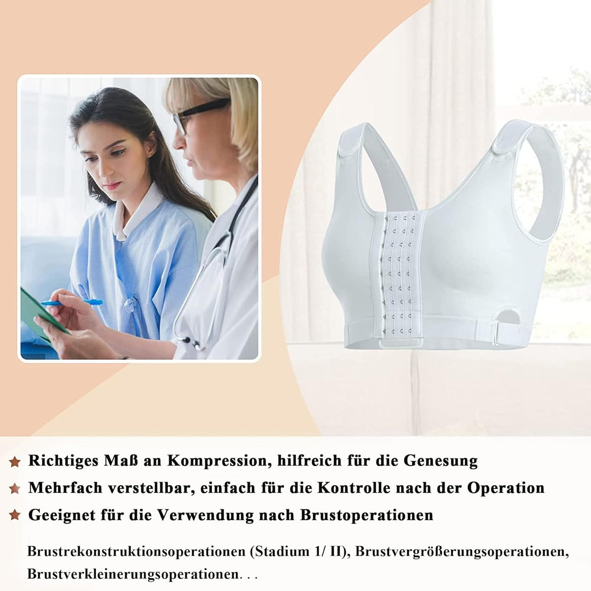 Postoperativer Bras Wire-Free