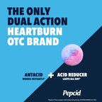 Pepcid Complete Acid Reducer + Antacid Chews, 10mg Famotidine, Berry, 70 Ct | Heartburn Relief, OTC, 800mg Calcium Carbonate, 165mg Magnesium Hydroxide, 10 mg Famotidine, For Acid Reflux, Fast-Acting