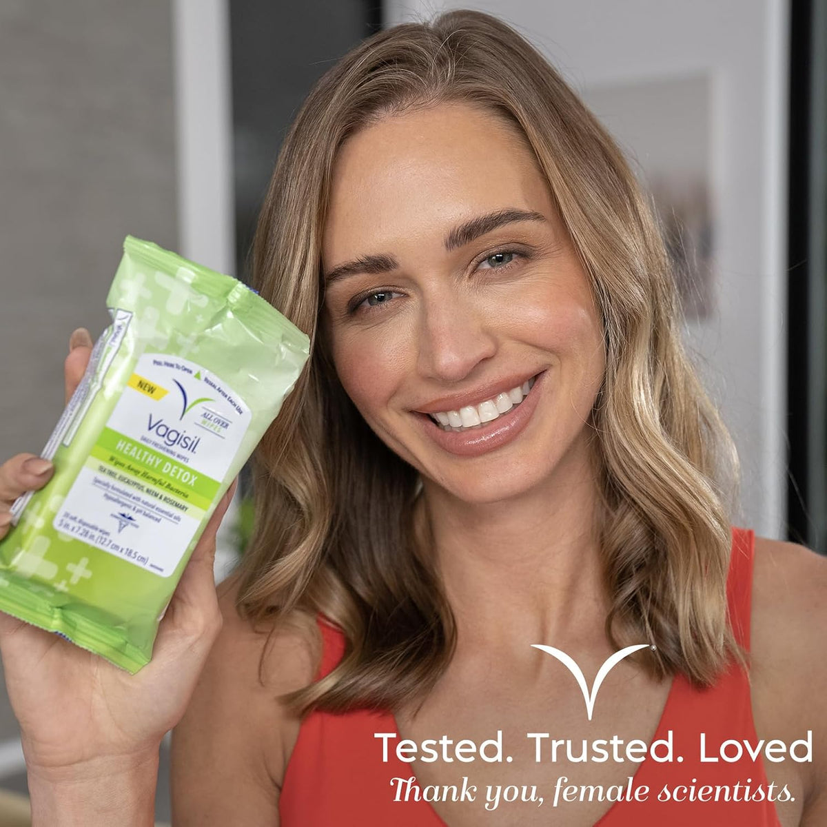 VAGISIL Scentsitive Scents Feminine Wipes, White Jasmine, 30 Wipes (3 Pack) | White Jasmine feminine wipes for daily freshness. With vitamin E. pH balanced, hypoallergenic, on-the-go freshness.