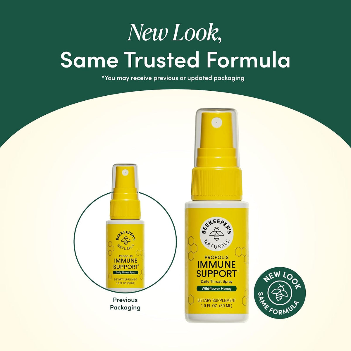 Beekeeper's Naturals Propolis Throat Spray for Daily Immune Support, 1 oz | 95% Bee Propolis Extract, Natural Immune Support & Sore Throat Relief, Antioxidants, Keto, Paleo, Gluten-Free
