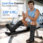 Comfytemp Air Compression Leg Massager for Circulation and Pain Relief FSA | Cordless & Rechargeable, Recovery for Varicose Veins, RLS, Foot and Calf Compression Boots, HSA Eligible (Fit Calf 13"~19")