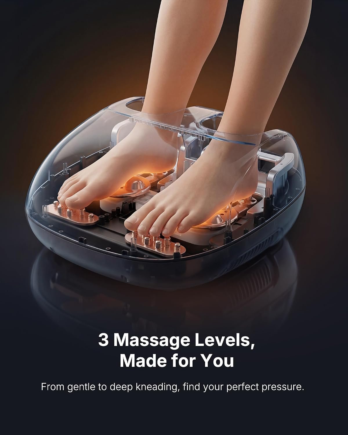 KNQZE Shiatsu Foot Massager with Heat for Plantar Fasciitis, FSA Eligible
