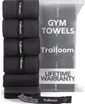 Trailoom Microfiber Gym Towels, Quick Dry, Highly Absorbing, Odor-Free | Men & Women - Workout Sweat Sports Towel for Hot Yoga, Tennis, Running, Exercise, Working Out, Camping, Set of 5