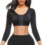 Women's Arm Shaper Tops Arm Lift Slimmer Compression Sleeves Support Garment Post Surgical Corrector, Slimming Arm Front Closure Shapewear Bra (SIZE XL)