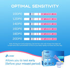 Pregnancy Tests with Cup, HEAL-CHECK Bulk Pregnancy Test Strips for Home Detection, Over 99% Accuracy, Individually Wrapped, Extra-Wide 5mm HCG Test Kit Comfortable Grip, 25 Count, Pruebas De Embaraz