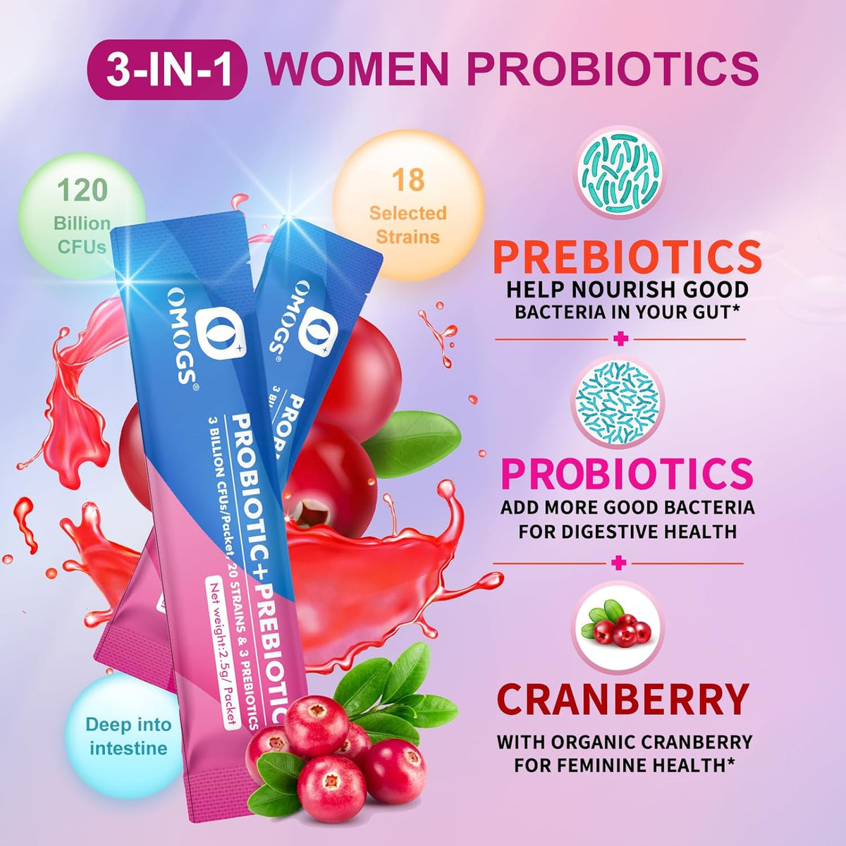 OMOGS Probiotic Supplements 120 ml