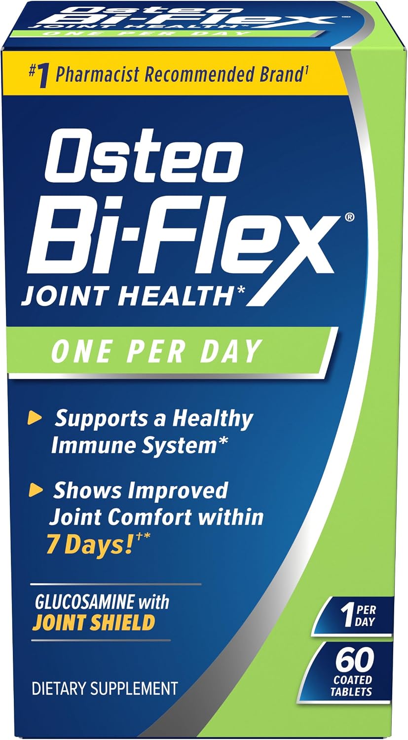 Osteo Bi-Flex One Per Day Vitamin D Supplement, 60 Coated Tablets | Improve Joint Function, Support Bone and Immune Health