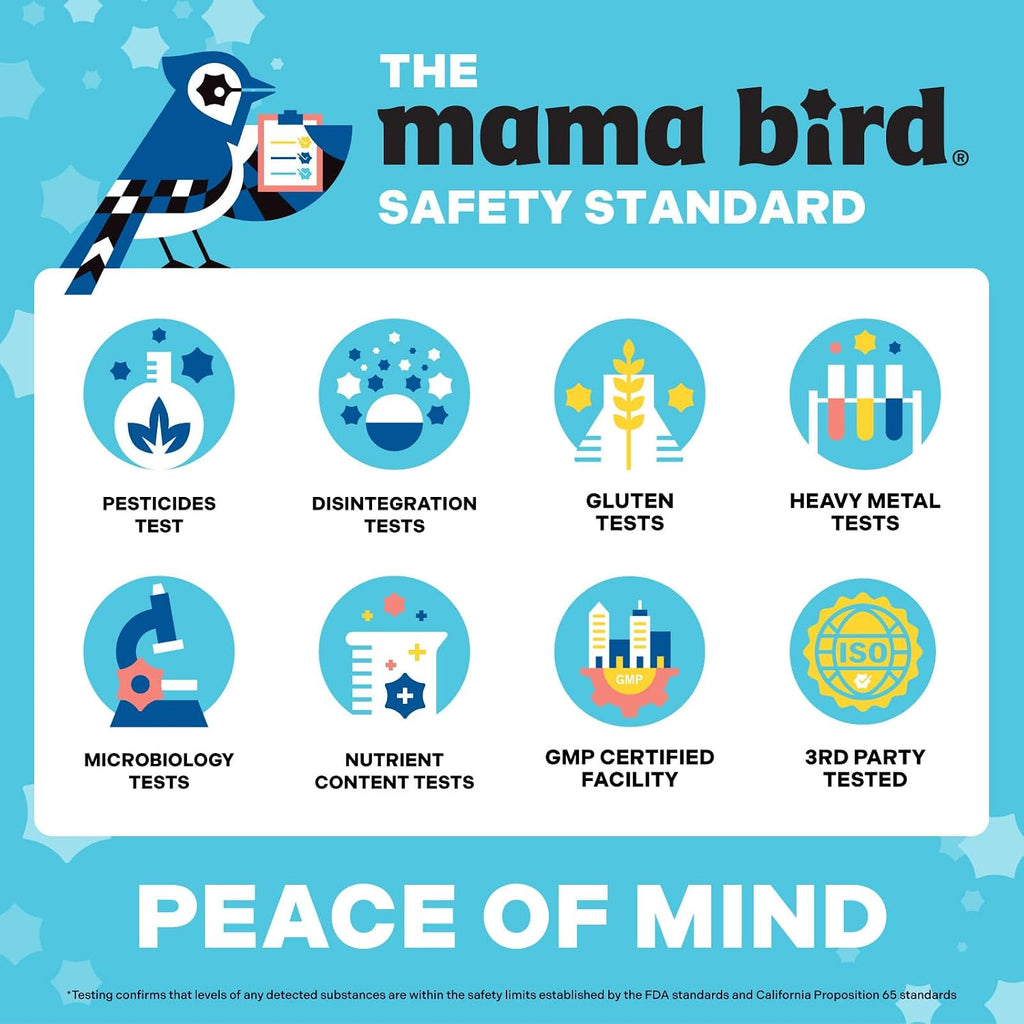 Mama Bird - Prenatal Multi+ (30 Servings) Prenatal Vitamins for Women - 30+ Essential Nutrients, Baby Brain Health - Methylfolate & Probiotics, Methylated Multivitamin - Vegan, Gluten Free, Non GMO