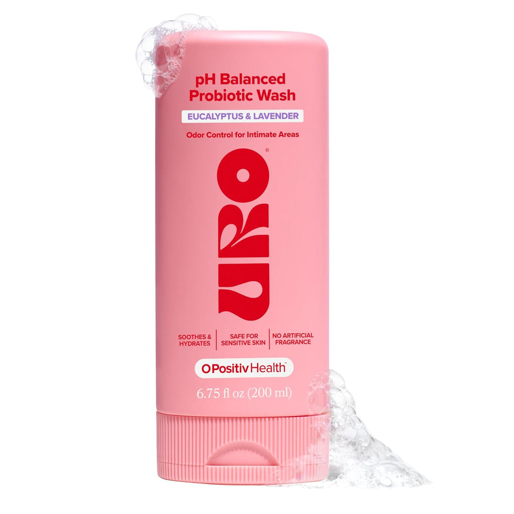 URO pH Balanced Probiotic Wash for Vaginal Odor, Eucalyptus – 6.75 oz