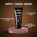 Choco Indulgence Edible Water-based Lubricant for Couples | Long-Lasting, Non-Sticky, pH-Balanced | Vegan, Dermatologically Tested | Made in India, Discreet Pack | 100 ml